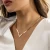 Import Fashion Ladies Jewellery Herringbone Blade Snake Chain Necklace Gold Plated V Necklace Stainless Steel Necklace For Women from China