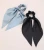 Import Fashion women satin silk long ribbon knotted hair bows hair accessories elastic hair ties from China