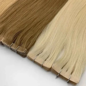 Fasimei 2023 cuticle intact wholesale invisible Tape in  real Russian human hair extension