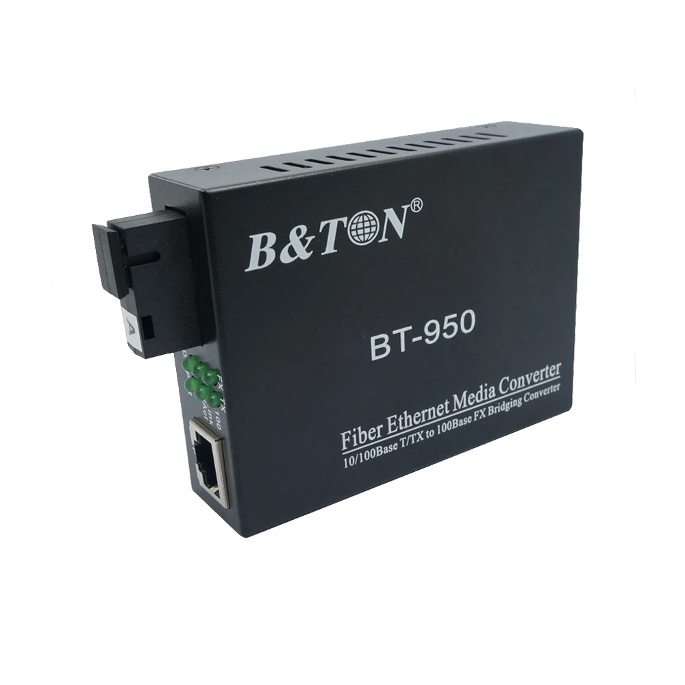 Fast Ethernet Transceiver 1310nm Media Converter RJ45 Fiber Optic Converter to Copper