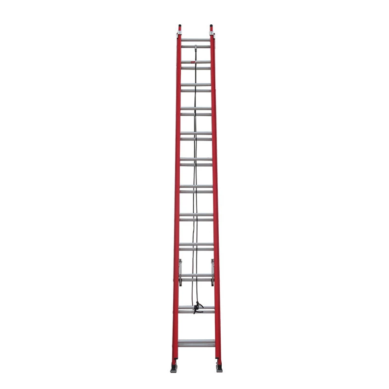 FGEH40 step fiberglass extension ladder