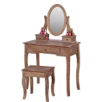 Finely processed mdf panel french dresser dressing table set