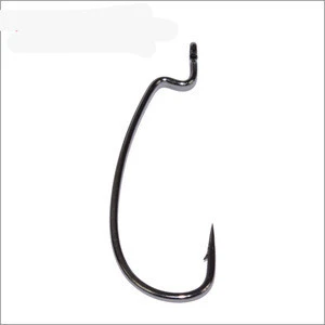 Fishing Black Bait Crank Hook Soft Lure High Carbon Steel Tackle Fishhooks