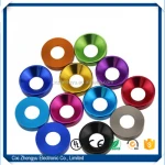 Flat Head Countersunk Colorful washer Aluminum Alloy Washer Electrical computer accessories Washer M2 M2.5 M3 M4 M5