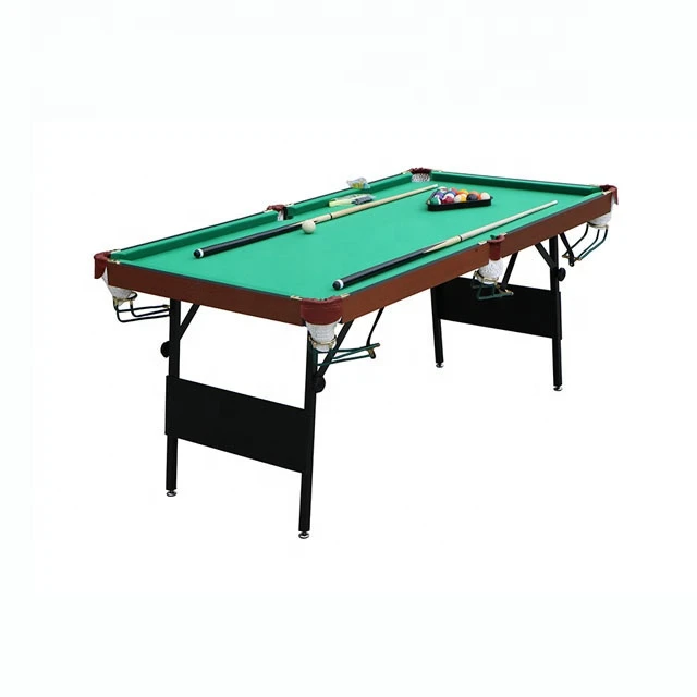 Foldable Portable Function Pick Up Ball System and MDF Material Snooker Pool Table For Indoor Games
