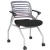 Import Foldable training room chairs school chairs with writing pad stackable mesh training office chair training chair with tablet from China