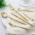 Import Fork Knife Spoon Set Copper Cutlery Wedding Plated Wholesale Matte Gold Flatware from China