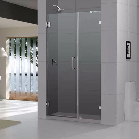 frameless bathroom hinge glass shower door