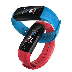 Free Logo Print Fitness Tracker Blue Smart Bracelet Pedometer