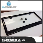 Free shipping OEM Best Price Carbon Fiber License Plate Frames