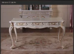 French Baroque Style Luxury Executive Office Desk/ European Classic Wood Writing Table/ Retro Furniture