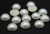 Import Frosted Cotton White ABS Flat Back Half Pearl Beads from China
