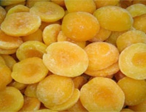 frozen fruit material wholesale bulk iqf frozen half yellow peach