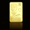 FS-Craft Turkey Souvenir Bar National Hero Kemal 24k Gold Plated Gold Bullion 999 Pure