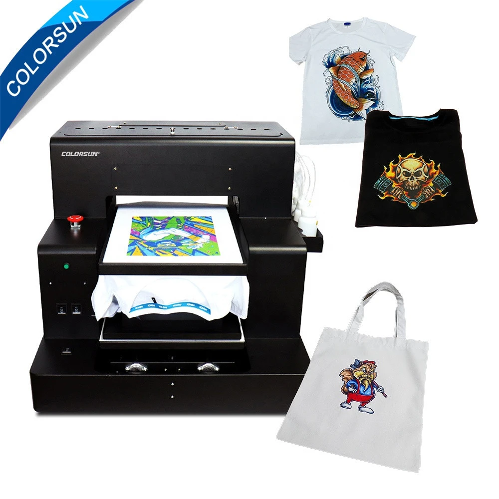Full Automatic A3+ DTG machine Flatbed printer A3+ Tshirt printer for Epson R2000 8 colors DX5 print head fast print speed