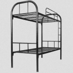 Functional knock down metal detachable bunk bed frame 2 single beds