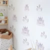 Funlife PA197 Wall Sticker Carton Castle Unicorn Princess Wall Decal Self-adhesive Baby Room Wall Sticker