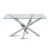 Import Furniture Best Selling Dining Tables Set Glass Stainless Steel Dining Table from China