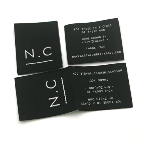 Garment Woven Label Clothes Printed Label And Tags For Clothing Accessories