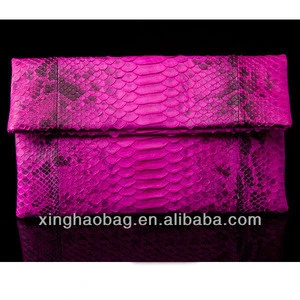 Genuine leather python clutch evening bags wholesale ladies clutch bags