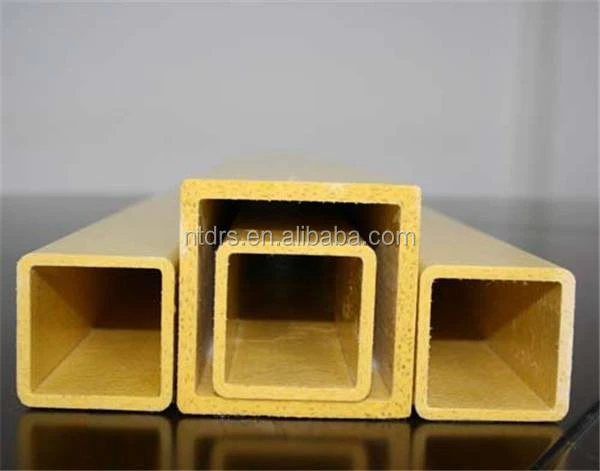 glass fiber reinforced plastic manufacturers grp pipes in China/FRP Pultruded products fiberglass square pipe