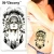 Import Gold foil tattoo stickers waterproof l men and women bracelet tattoo paste gold metal customized skin stickers from China