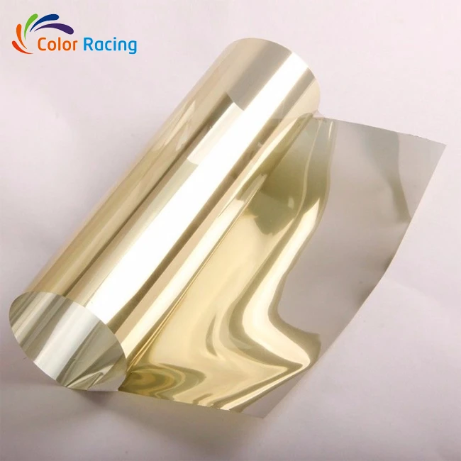 Gold metallized 90% uv rejection and 85% ir window tinted house solar film