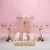 Import gold silver wedding cake stand set topper  luxury metal mirror decorations supplies Dessert party Pearl plate wedding suit from China