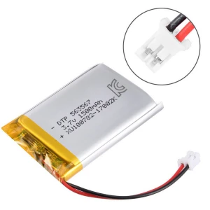 Gold supplier DTP563567 rechargeable lithium ion polymer 3.7v 1500mAH battery
