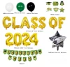 Graduation Party Decorations 2024 Congratulation Graduation Banner Cupcake Toppers Balloons Globos Party Supplies
