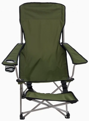 Green color high quality folding camping beach chair with footrest
