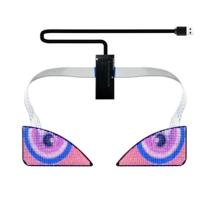 GrownsWinking Eye LED Display Screen with Smart APP Control Animated Led Eyes Blinking for Bags Vehicle Car Backpack