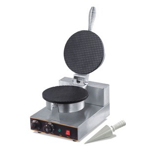 Guangzhou Kitchen Equipment Single Stainless Steel Commercial Electric Waffle Making Machine Waffle Baker Waffle Maker Factory