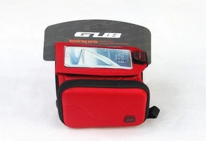 GUB 910 High Quality Cycling Bicycle Bike Bag Front Tube Bag with Clear Window for Smartphone easy touch