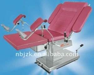 Gynecological bed for medical examing use in the hospital