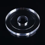 Hand made Circular transparent quartz plate high quality quartz Glass window wafer wholesale price