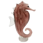handmade glass seahorse figurine home decoration art glass sculpture
