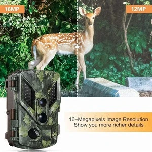 HAPIMP 16MP 1080P HD 120 Wide Angle Night Vision Wildlife Hunting Game Trail Camera