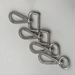 Hardware Stainless Steel Spring Snap Hook Clip Dog Leash Swivel Metal Snap Hook