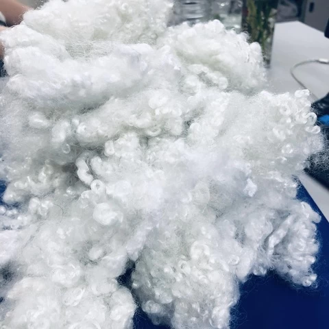 HCS 7D 15D Hollow Silicon Fiber Recycled Polyester Fibers Factory Price   - Ms.Sophie -  Whatsapp: +84379007507