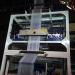 hdpe material aba plastic extrusion blown film making machine for t-shirt bag