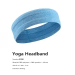 Headbands sports custom women sports headband fitness sweat yoga run Anti Slip Head Band
