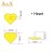 Import Heart shape plastic snap clip button fastener 4 part buttons for garment good quality from China
