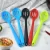 Import heat-resistant kitchen silicone slotted spoons Utensils Slotted Kitchen Spoon filter spoon from China