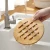 Import Heat Resistant Pot Cup Pads Bamboo Trivet Mat Square and Round Kitchen Dining Room Table Top from China