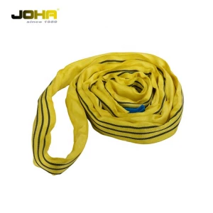 Heavy duty crane lifting belt endless polyester round lifting sling rope