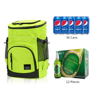 Heavy Duty Thermal Waterproof Golden Supplier Picnic Beer Can Food Insulated Yellow Cooler Backpack Bag Women