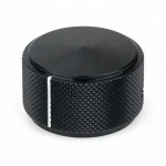 Heavy Solid black Aluminum Knobs Potentiometer Knob Audio Volume Adjustment Knob