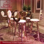 height adjustable luxury metal base industrial bar stool modern