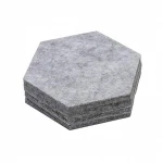 Hexagon Felt Board Tiles  Felt Notice Memo Bulletin Boards with Push Pins